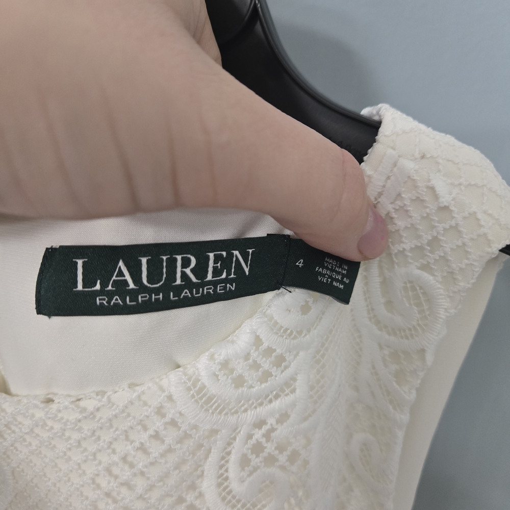 Ralph Lauren Ivory Lace Mini Dress - Picture 3 of 3